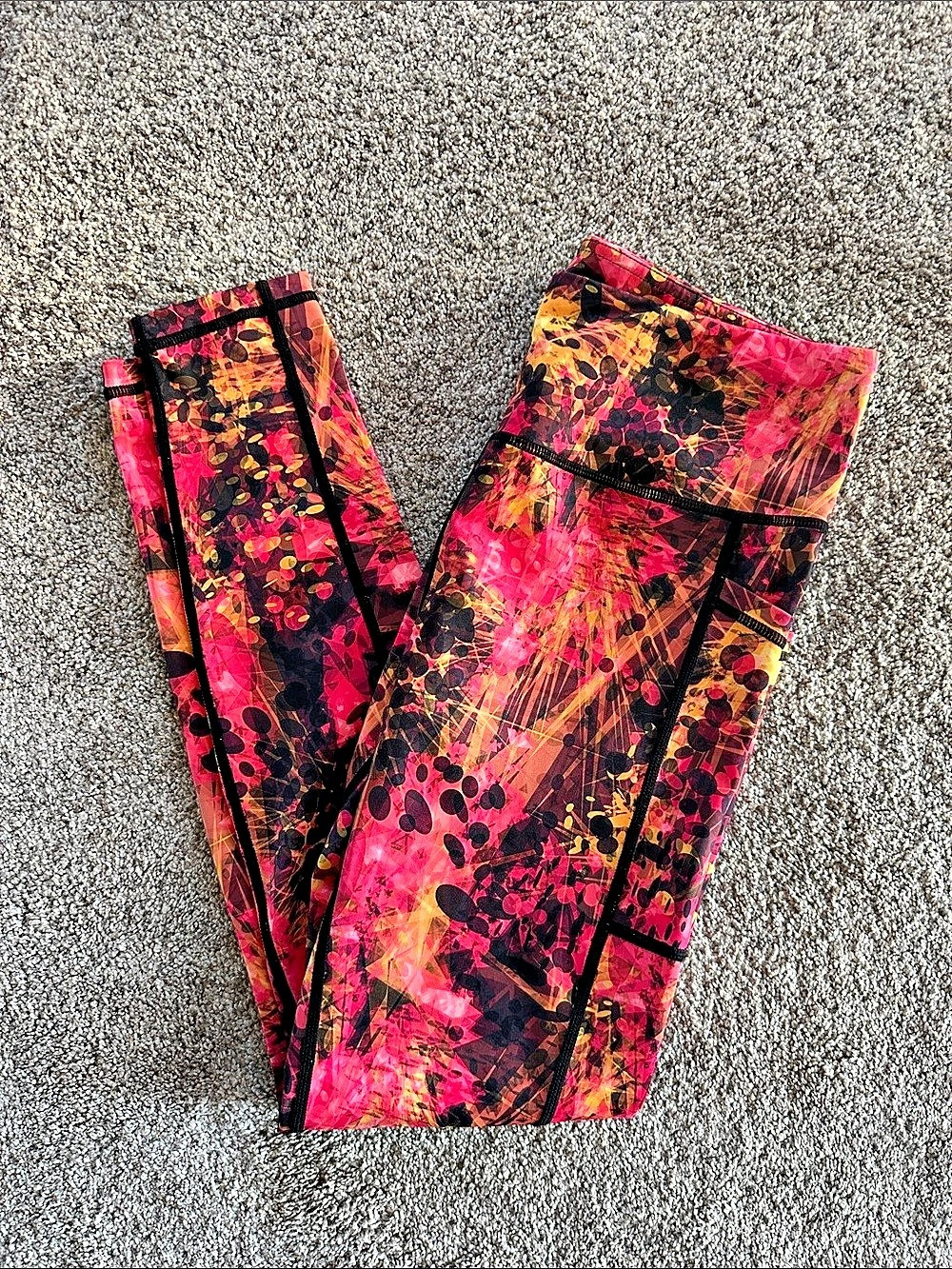 Constantly Varied Gear Pink Prowl Leggings Pink & Black Medium